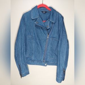 Boden ladies denim Moto jacket
